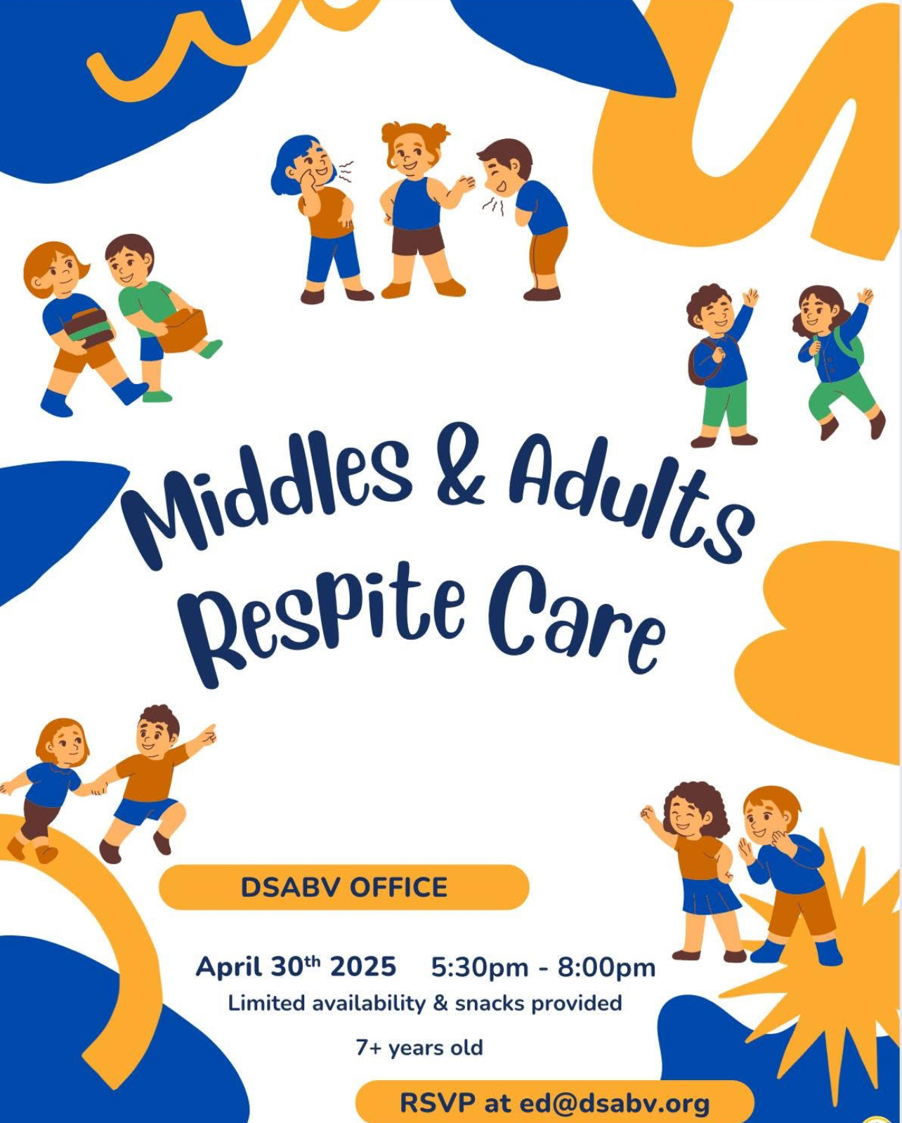 MIddles and Adults respite 4-30-2025