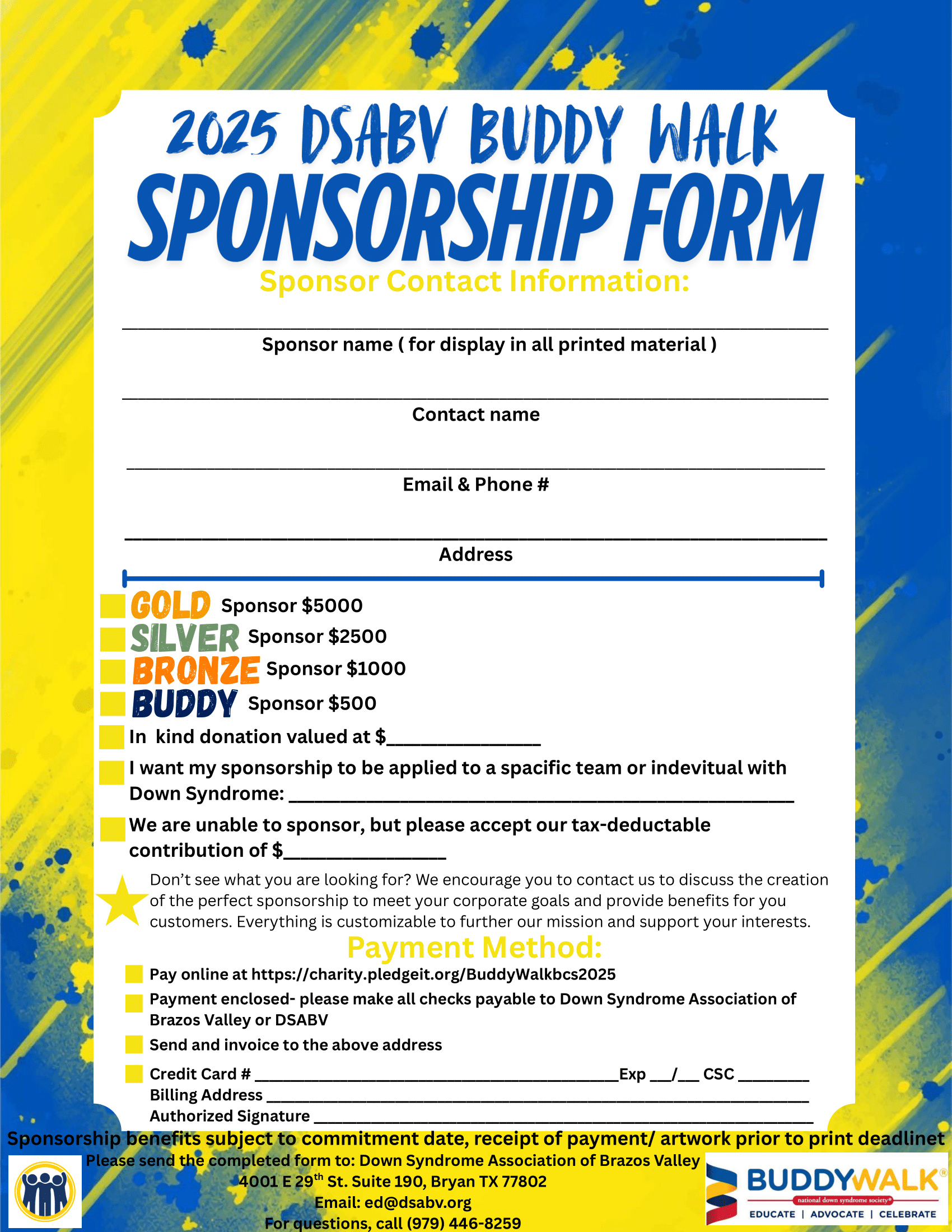 Buddy Walk complete Sponsorship packet-3 Buddy Walk complete Sponsorship packet-3